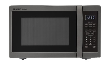 Sharp 1.4 cu. ft. 1100W Black Stainless Steel Countertop Microwave Oven (SMC1452KH)