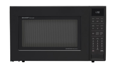 Sharp 1.5 cu. ft. 900W Black Convection Countertop Microwave Oven (SMC1585KB)