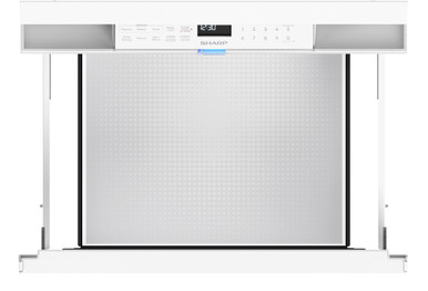 Sharp 24 in. 1.2 cu. ft. Deco Series Built-In Smart Microwave Drawer™ Oven with Easy Wave Open in White (SMD2479MW)