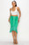 La Fringe Skirt Green