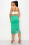 La Fringe Skirt Green