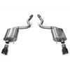 Corsa 2015 Ford Mustang GT 5.0 3in Axle Back Exhaust Black Dual Tips (Touring)