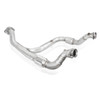 Stainless Works FT15ECODPCAT - 2015-16 F150 2.7L Downpipe 3in High-Flow Cats Y-Pipe Factory Connection