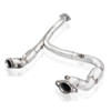 Stainless Works FT16ECODPCAT - 15-18 F-150 3.5L Downpipe 3in High-Flow Cats Y-Pipe Factory Connection
