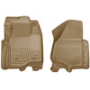 Husky Liners 11-12 Ford Super Duty Crew & Extended Cab WeatherBeater Front Row Tan Floor Liners (PN: 18733)