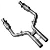 Kooks 11313500 - Kooks 05-10 Ford Mustang GT 4.6L 3V Auto/Manual 2 1/2in x 2 1/2in OEM Cat H Pipe Kooks HDR Req