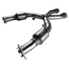 Kooks 11203240 - Kooks 99-04 Ford Mustang GT / Cobra 2 1/2in In x 2 1/2in OEM Out Cat SS X Pipe Kooks HDR Req