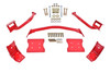 BMR 79-04 Fox Mustang Torque Box Reinforcement Plate Kit(TBR005R And TBR003R) - Red