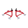 BMR 79-93 Fox Mustang Lower A-Arms (Coilover Only) w/ Adj. Rod End and Tall Ball Joint - Red