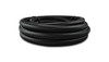 Vibrant 50ft Roll of Black Nylon Braided Flex Hose; AN Size: -10; Hose ID: 0.56"