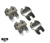 BPS 79-93 Mustang Lightweight Door Hinge Mounting Plates