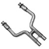 Kooks 11323500 - Kooks 07-10 Ford Shelby GT-500 5.4L 4V 3in x 2 1/2in OEM Cat SS H-Pipe Kooks HDR Req