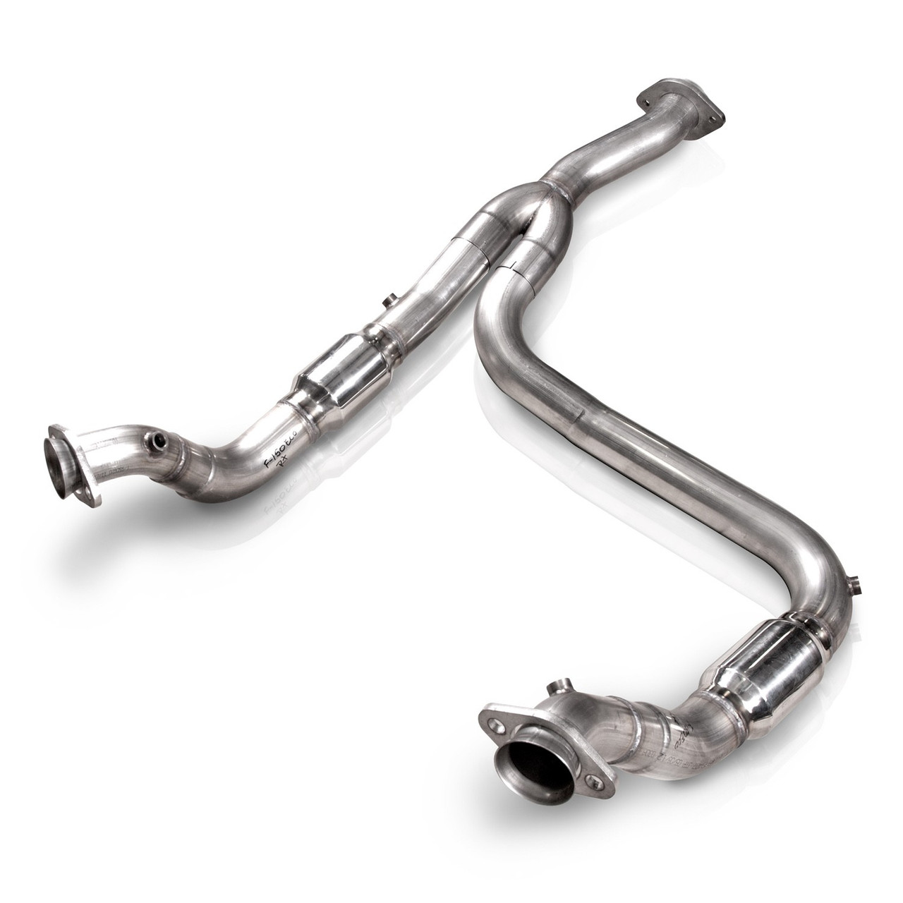 Stainless Works FTECODPCAT - 2011-14 F-150 3.5L 3in Downpipe High-Flow Cats Y-Pipe Factory Connection