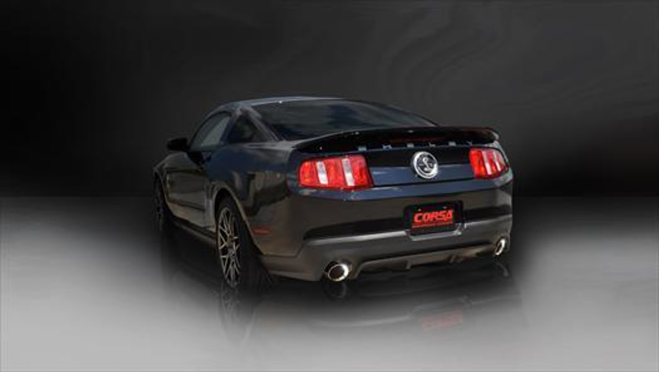 Corsa Sport Axle-Back Exhaust - Polished Tips (2011-2012 Shelby GT500)