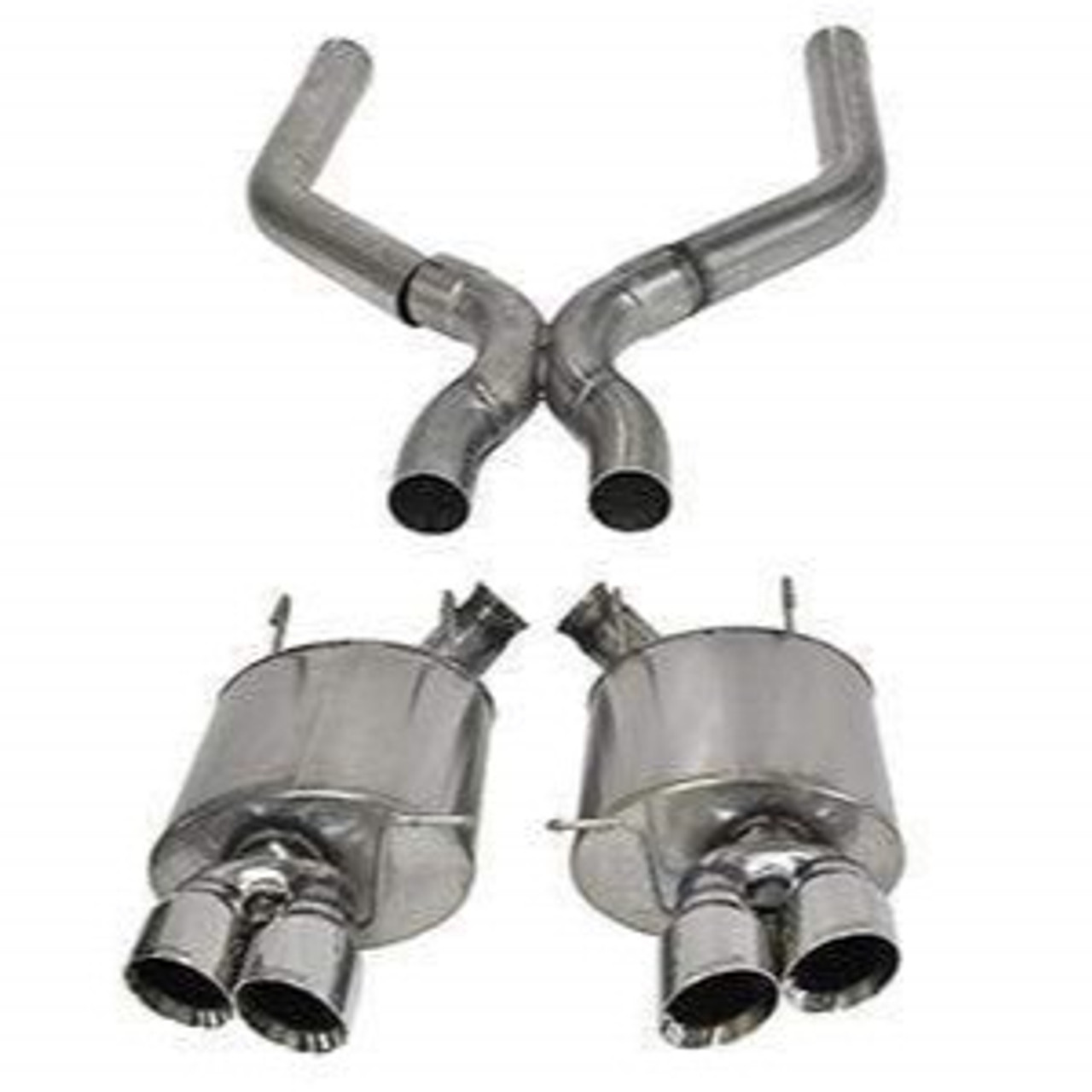 Corsa 13-14 Shelby GT500 5.8L V8 Polished Sport Axle-Back + XO Exhaust