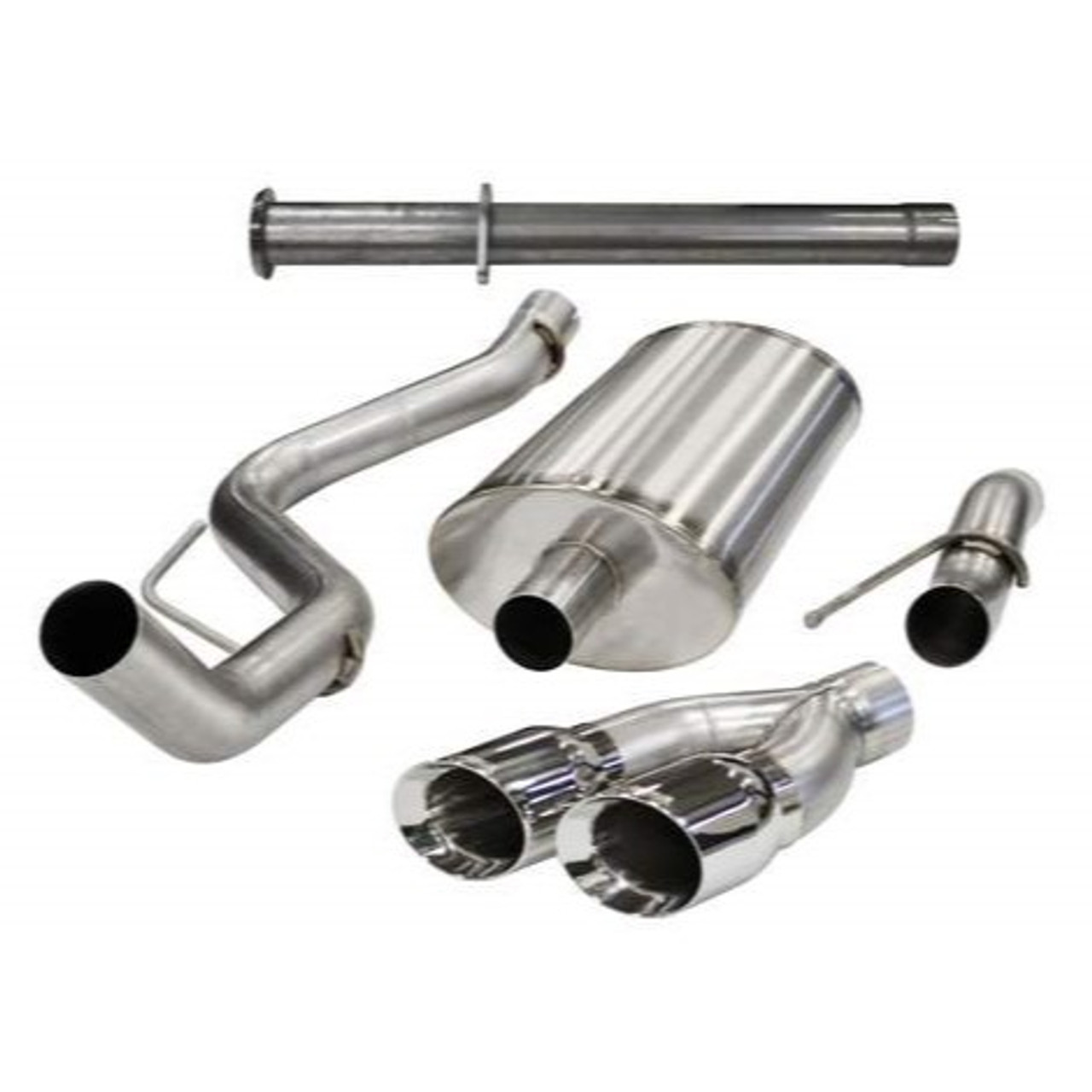 Corsa 11-13 Ford F-150 Raptor 6.2L V8 133in Wheelbase Polished Xtreme Cat-Back Exhaust