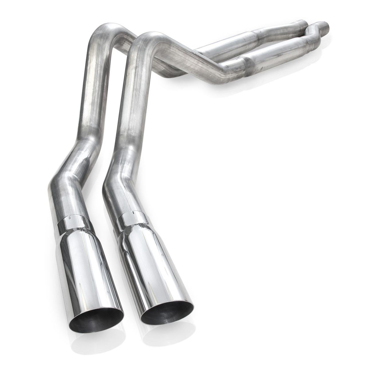 Stainless Works FT11CB - 2011-14 F-150 5.0L 3in Exhaust S-Tube Mufflers Behind Passenger Rear Tire Exit