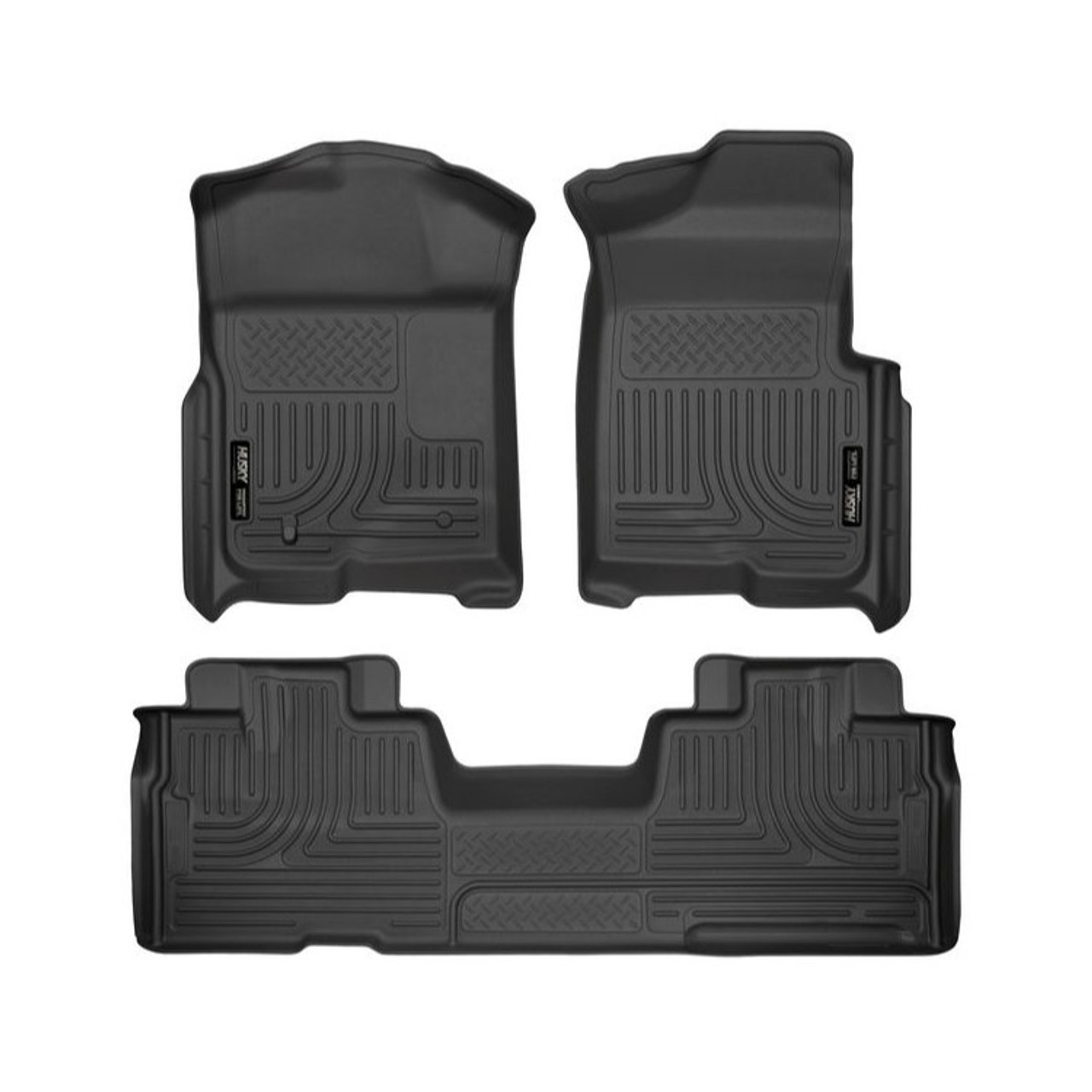 Husky Liners 09-12 Ford F-150 Super Cab WeatherBeater Combo Black Floor Liners (PN: 98341)