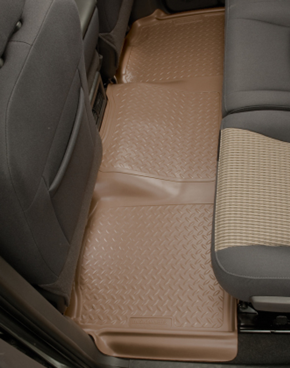 Husky Liners 09-12 Ford F-150 Super Crew Classic Style 2nd Row Tan Floor Liners (PN: 63693)