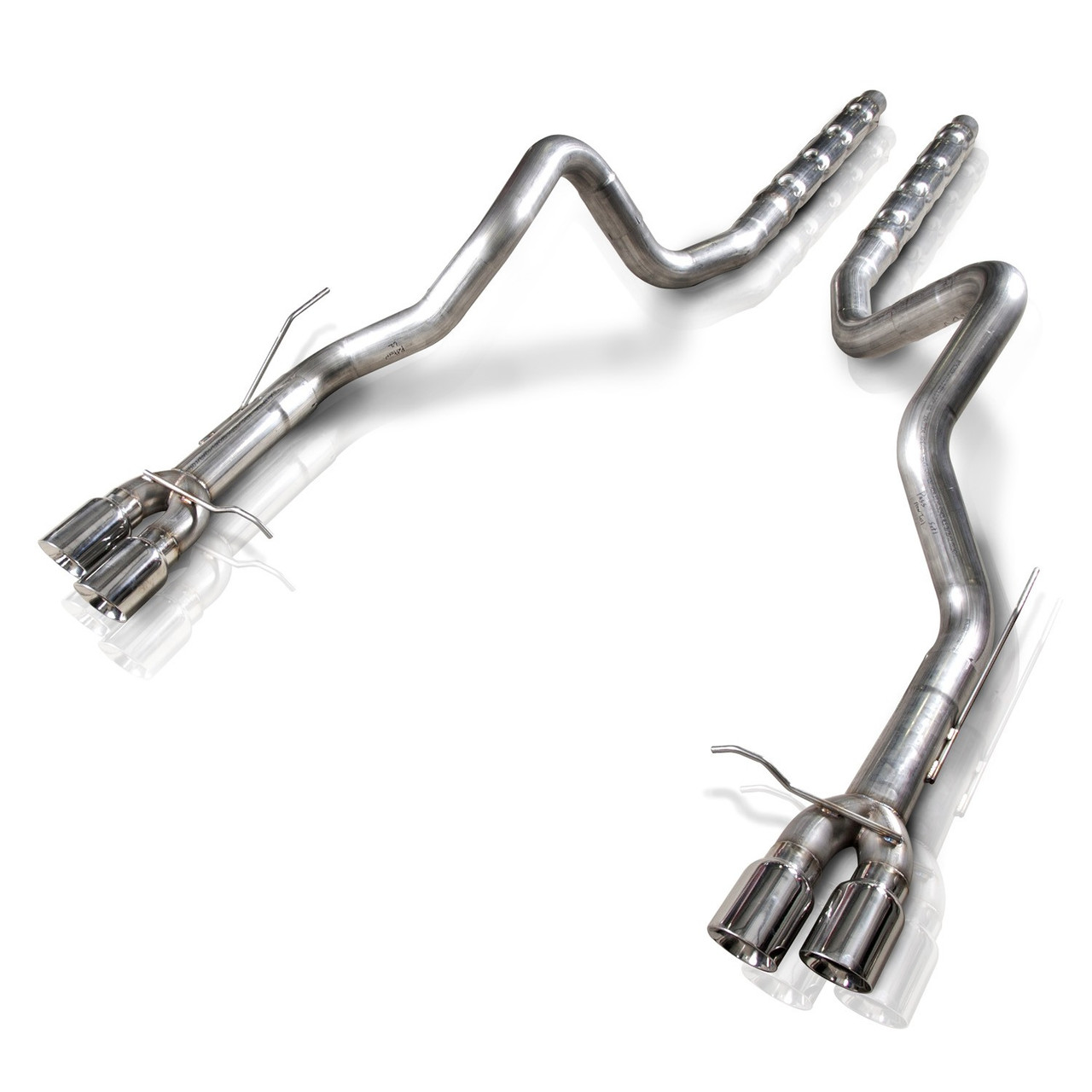 Stainless Works M14GT - 2013-14 Ford Shelby GT500 3in Catback Retro Chambered Mufflers Resonator