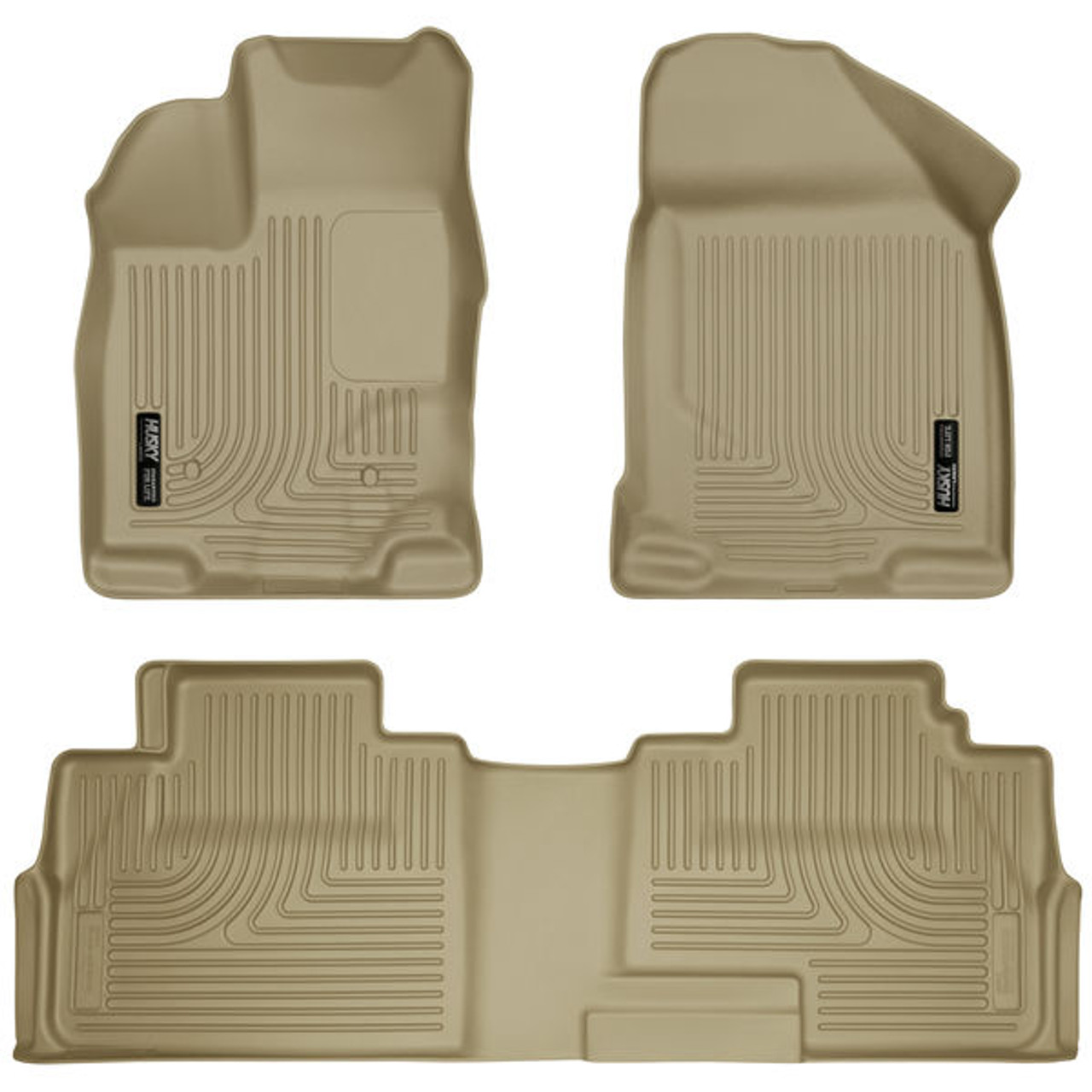 Husky Liners 07-13 Ford Edge / 07-13 Lincoln MKX Weatherbeater Tan Front & 2nd Seat Floor Liners (PN: 99763)