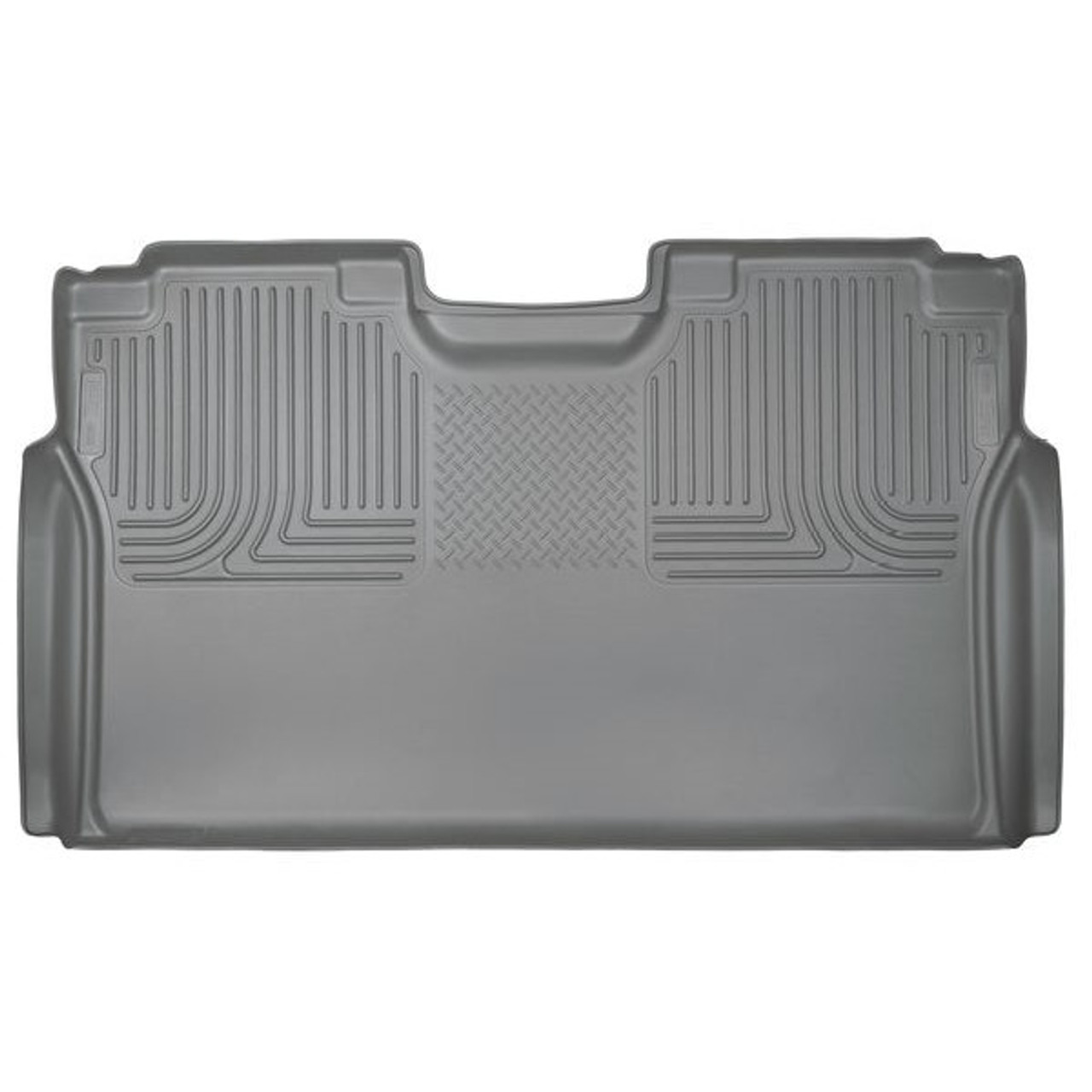 Husky Liners 15 Ford F-150 SuperCrew Cab WeatherBeater Grey 2nd Seat Floor Liner (PN: 19372)