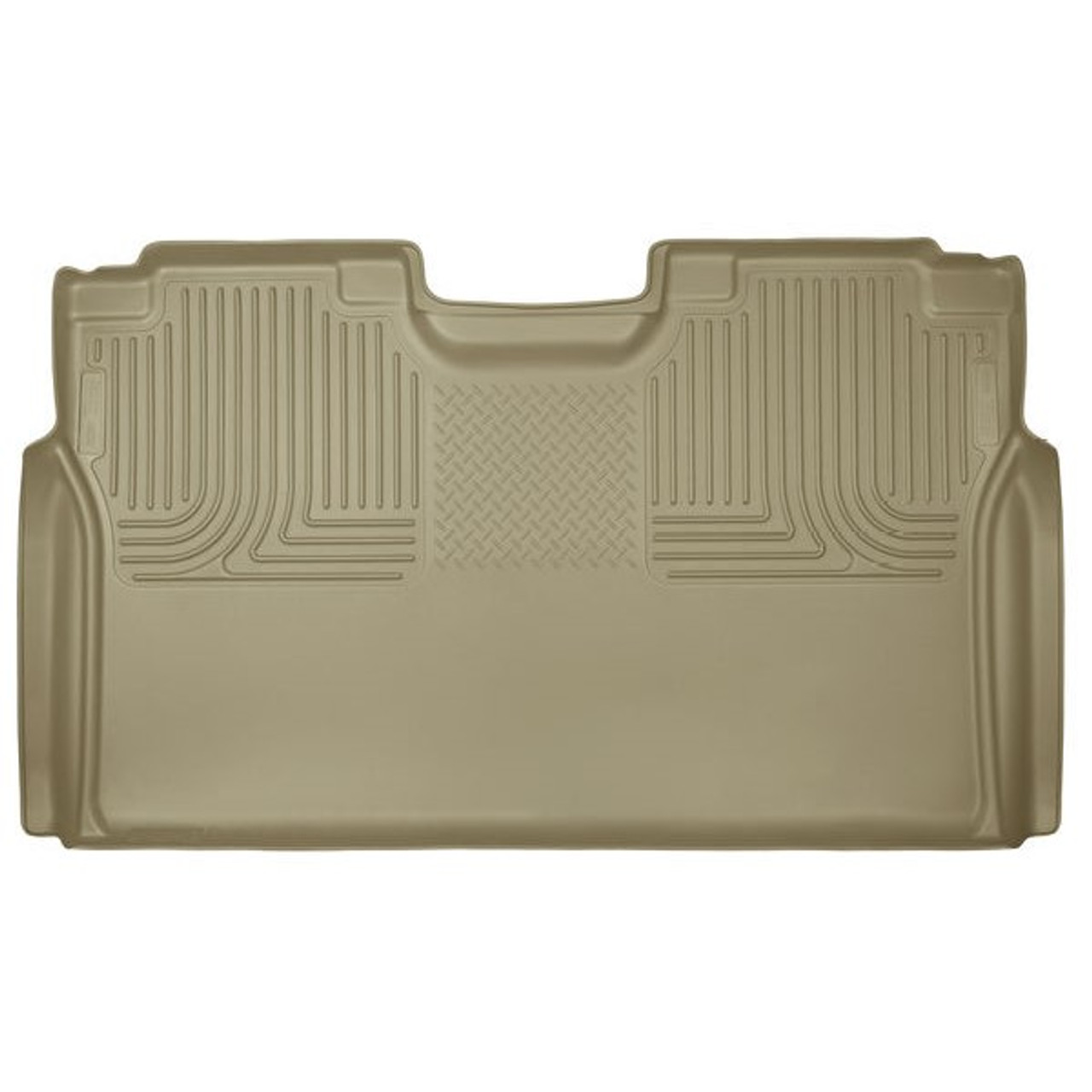 Husky Liners 15 Ford F-150 SuperCrew Cab WeatherBeater Tan 2nd Seat Floor Liner (PN: 19373)