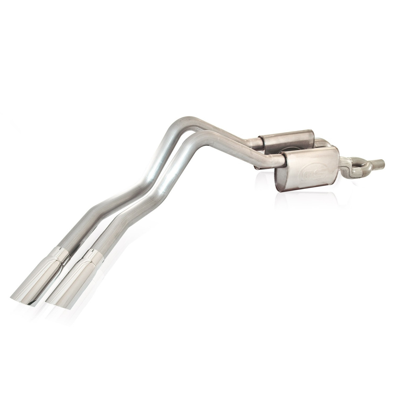 Stainless Works FTR10CBCY - 2010-14 Raptor Exhaust 3in Y-Pipe Chambered Mufflers Exit Behind Passenger Rear Tire