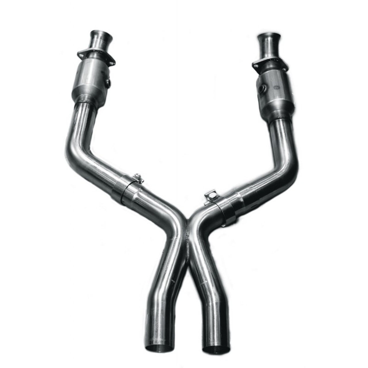 Kooks 11413300 - Kooks 11-14 Ford Mustang GT 5.0L 4V 3in x 2 3/4in OEM Exhaust GREEN Cat X Pipe Kooks HDR Req