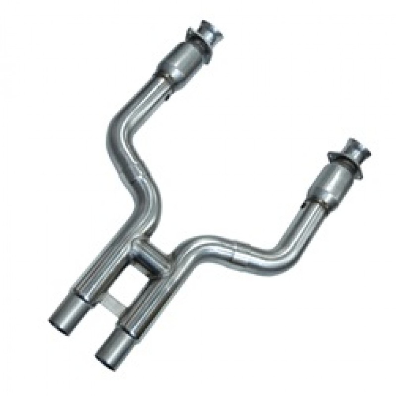 Kooks 11423500 - Kooks 11-14 Ford Shelby GT500 5.4L / 5.8L 4V 3in x 2 3/4in OEM Cat SS H-Pipe Kooks HDR Req