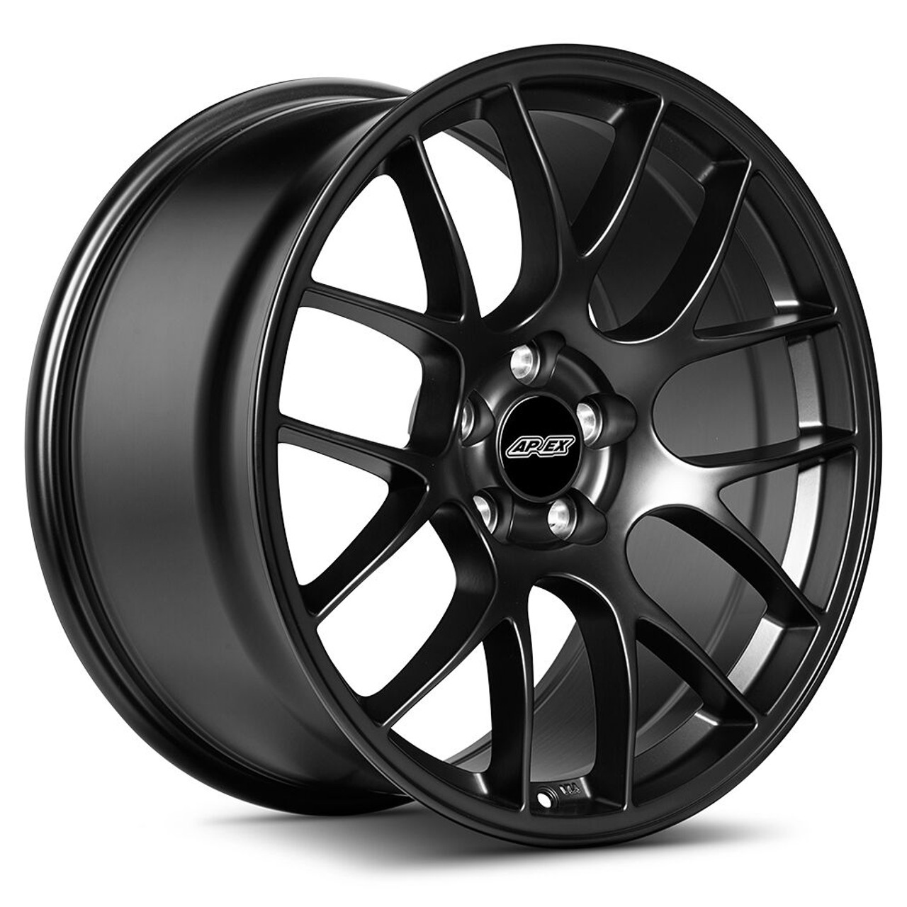 19x11" ET52 APEX EC-7 Mustang Wheel (Satin Black) (APEX-EC71911ET52-5114-705-SMBK)