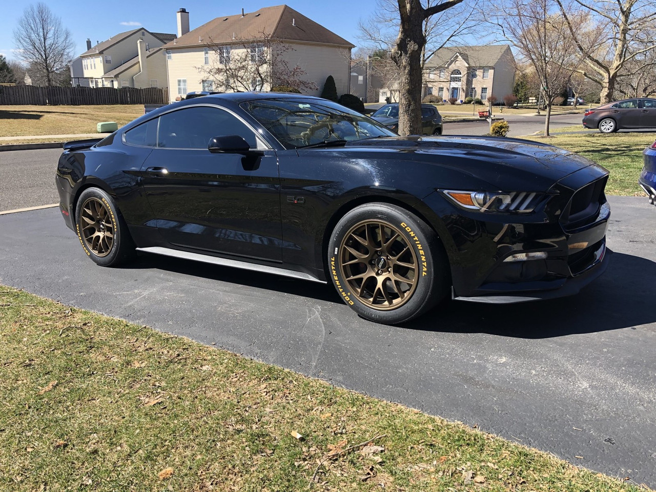 Bronze EC7 on Black S550 Mustang