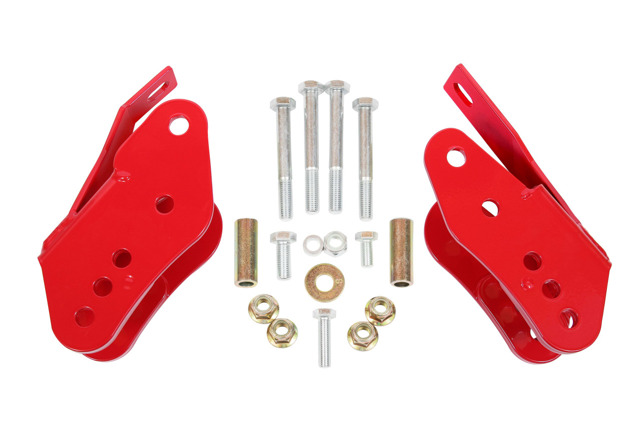 BMR 05-14 S197 Mustang Bolt-On Control Arm Relocation Brackets - Red