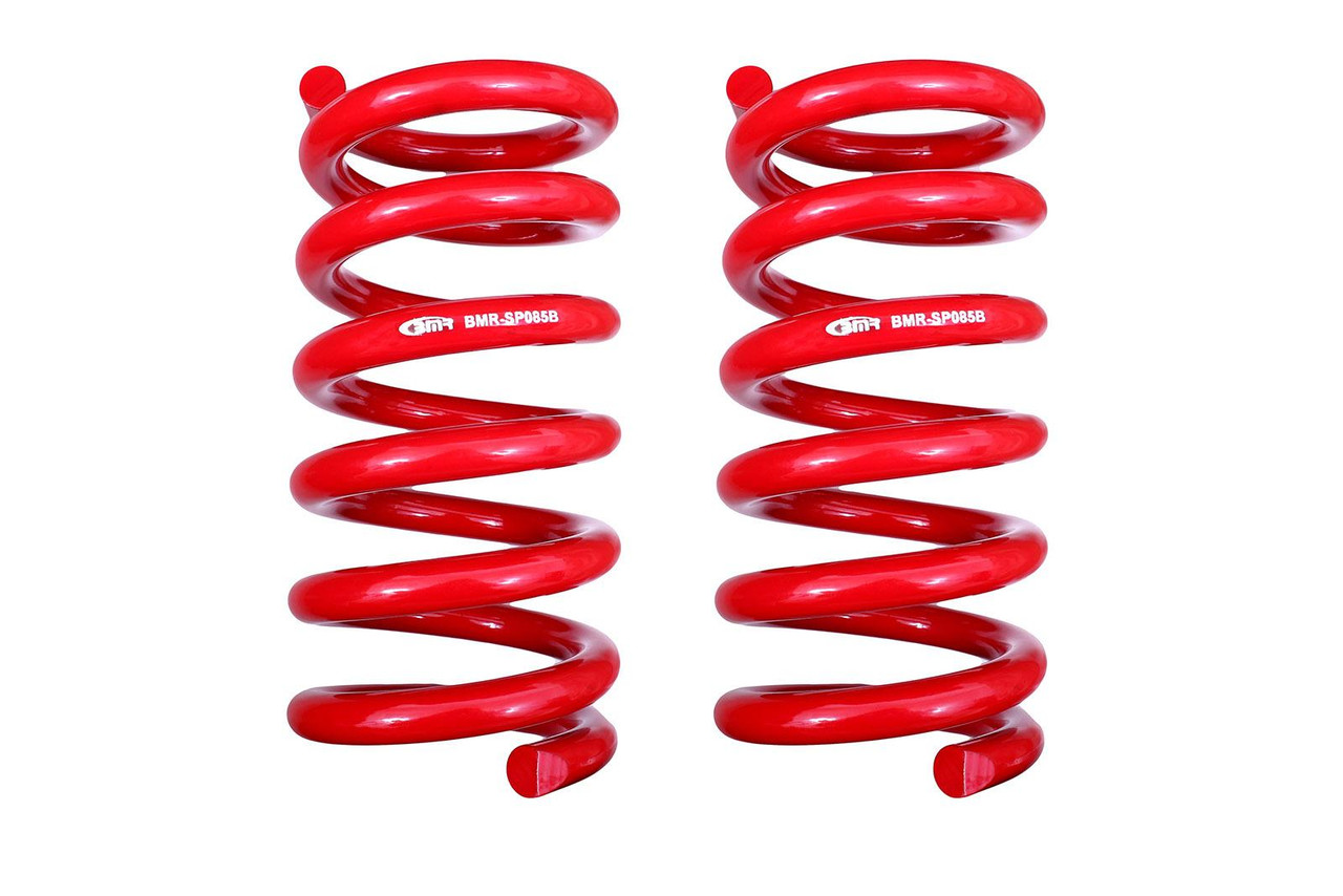 BMR 15-17 S550 Mustang Rear Handling Version Lowering Springs - Red