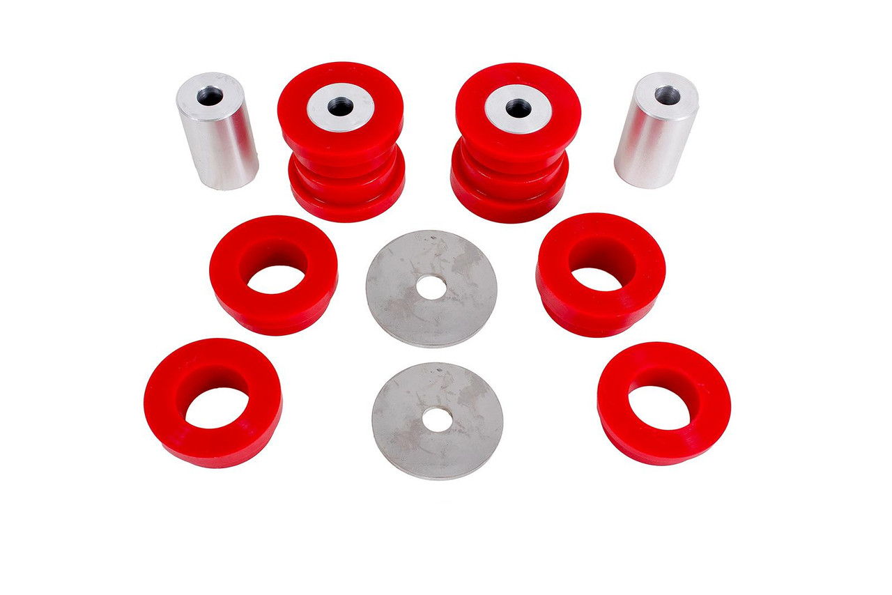 BMR 15-17 S550 Mustang Rear Cradle Bushing Kit (Polyurethane) - Red