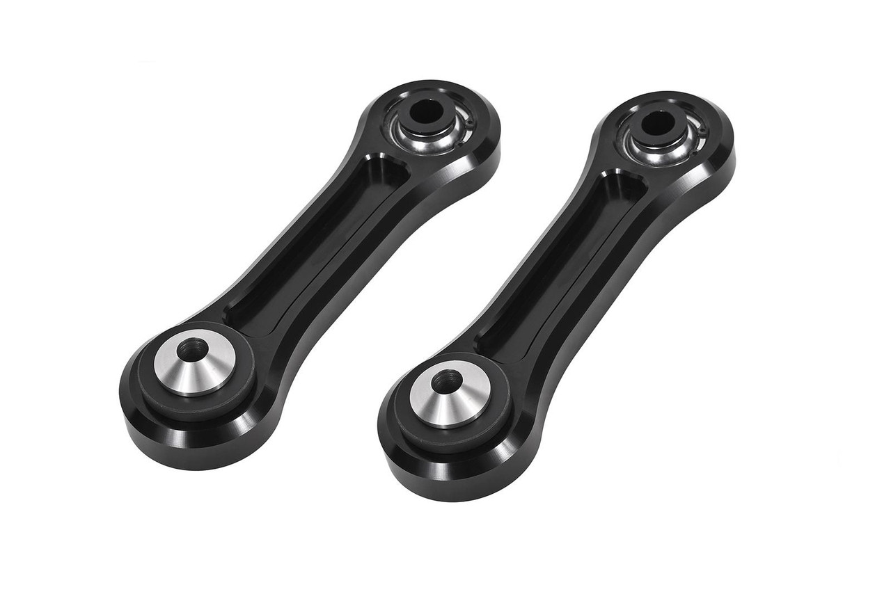 BMR 15-17 S550 Mustang Rear Lower Control Arms Vertical Link (Delrin/Bearing) - Black