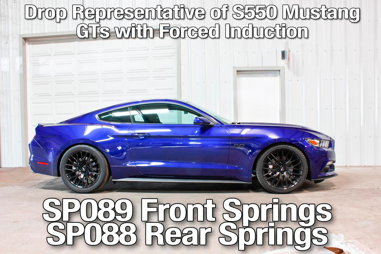 BMR 2015-2018 S550 Mustang Front Performance Version Lowering Springs - Red Color