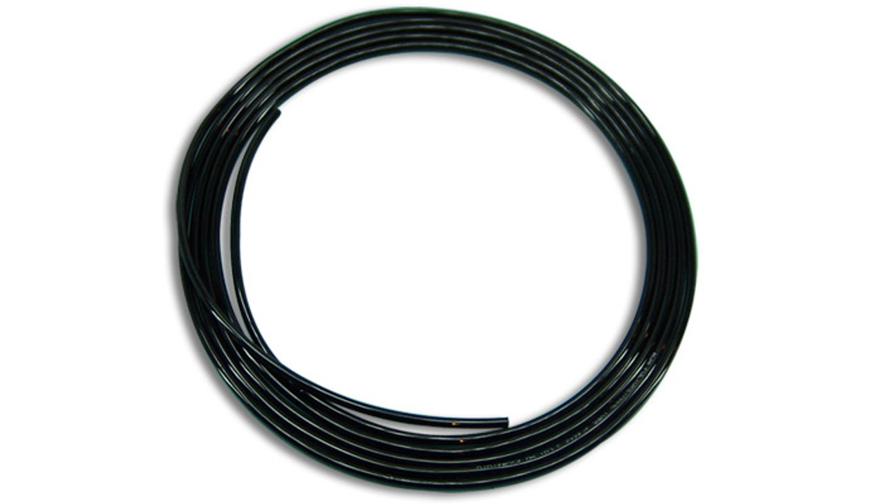 Vibrant Polyethylene Vacuum Tubing, 0.25" O.D., 10' Length - Black