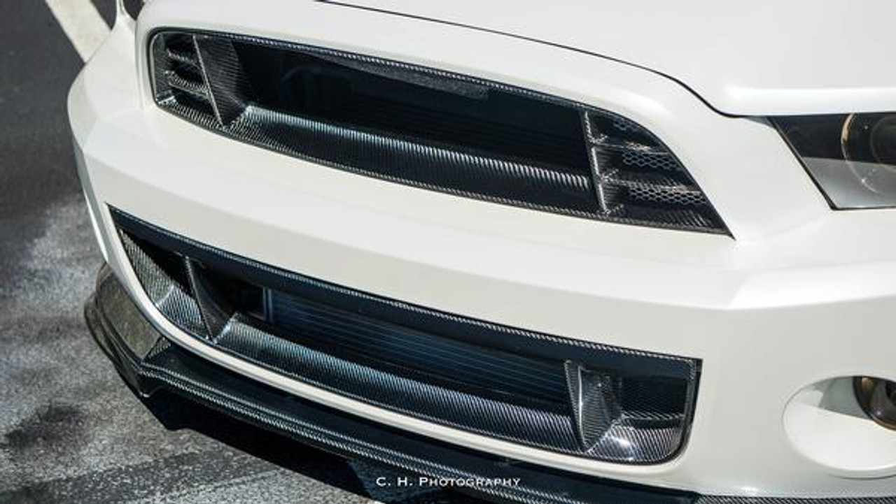 Anderson Composites 2010 - 2014 Shelby GT500 Carbon Fiber Front Lower Grille
