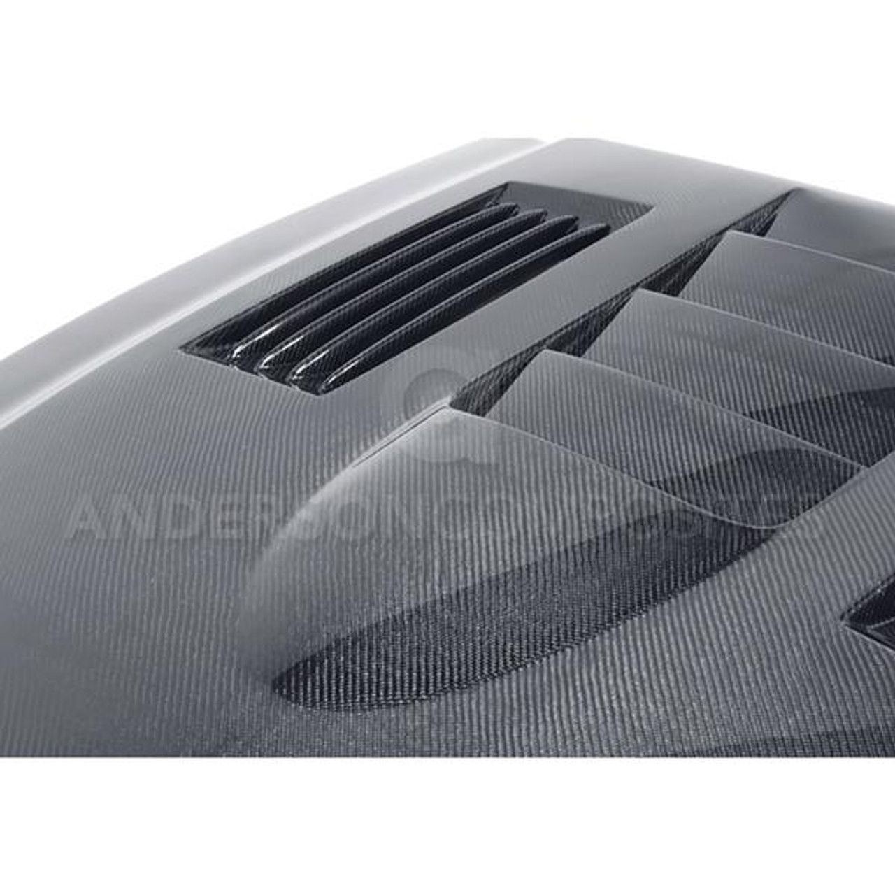 Anderson Composites 2010 - 2014 Shelby GT500 and 2013 - 2014 Mustang Carbon Fiber Heat Extractor Hood