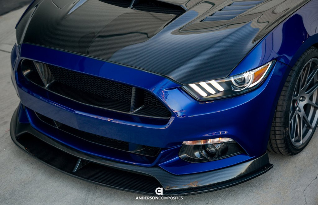 Anderson Composites 2015 - 2017 Mustang Carbon Fiber Fog Light Surrounds