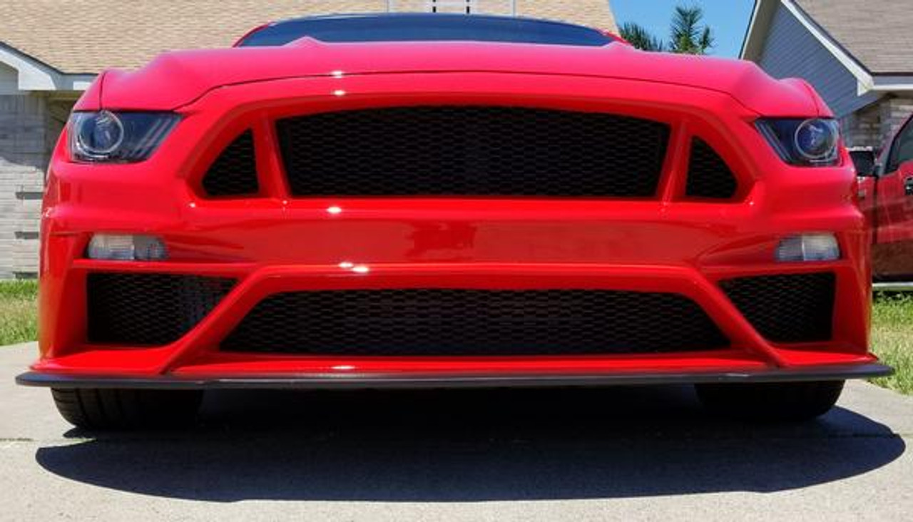 Anderson Composites 2015 - 2017 MUSTANG FORD GT STYLE MUSTANG FIBERGLASS FRONT BUMPER WITH FRONT LIP