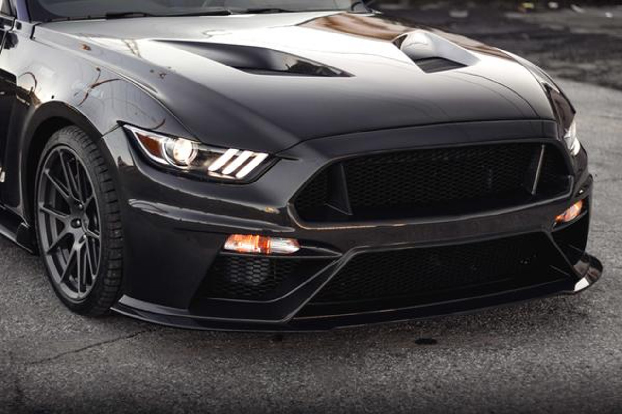 Anderson Composites 2015 - 2017 MUSTANG FORD GT STYLE MUSTANG FIBERGLASS FRONT BUMPER WITH FRONT LIP