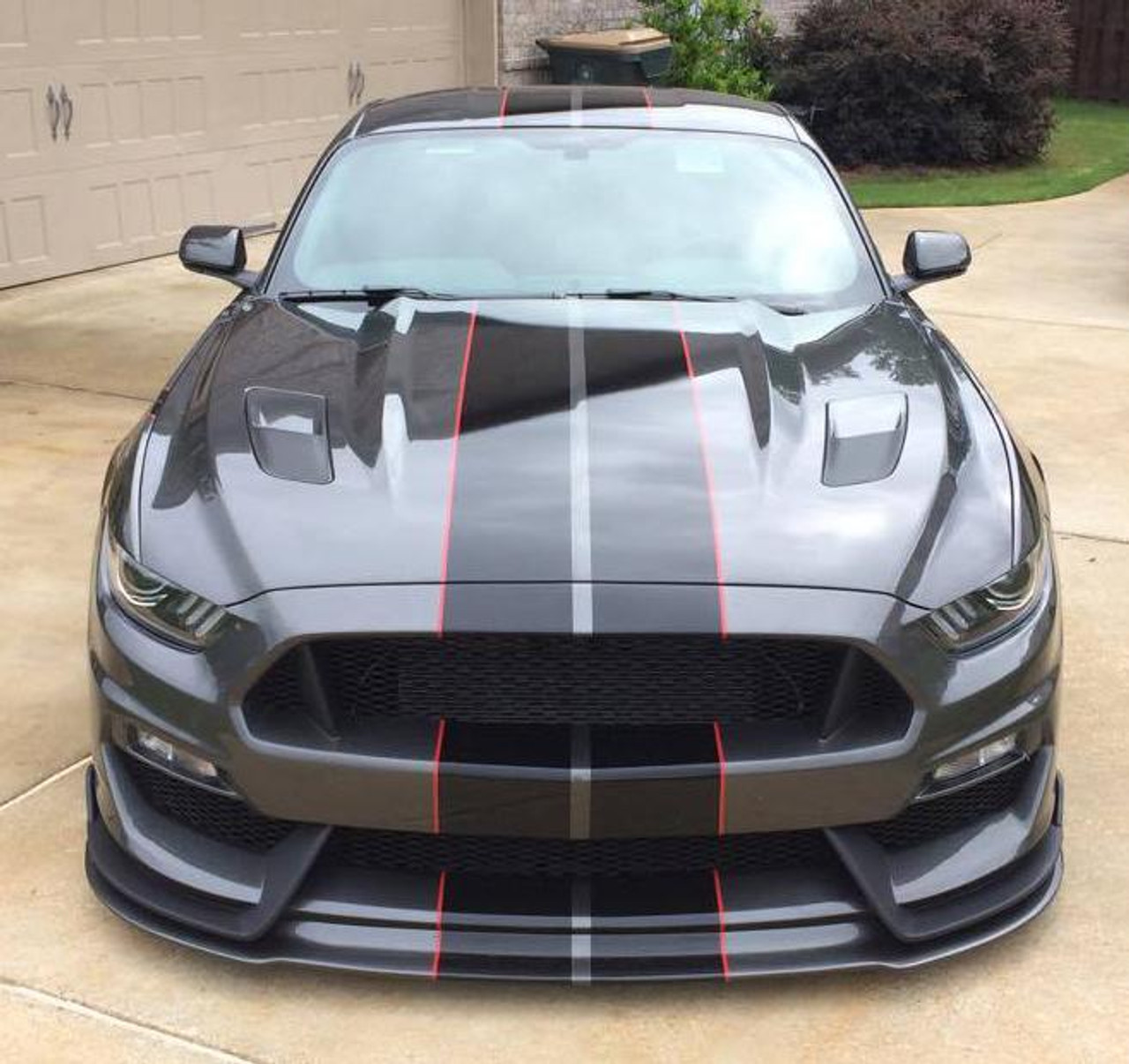 Anderson Composites 2015 - 2017 Mustang GT350 Style Mustang Fiberglass Front Bumper with Front Lip