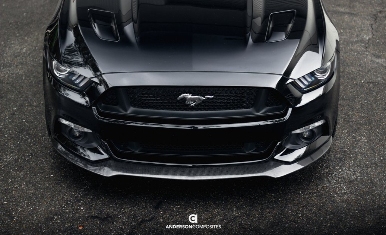 Anderson Composites 2015 - 2017 Mustang Carbon Fiber Type-AC Front Chin Splitter