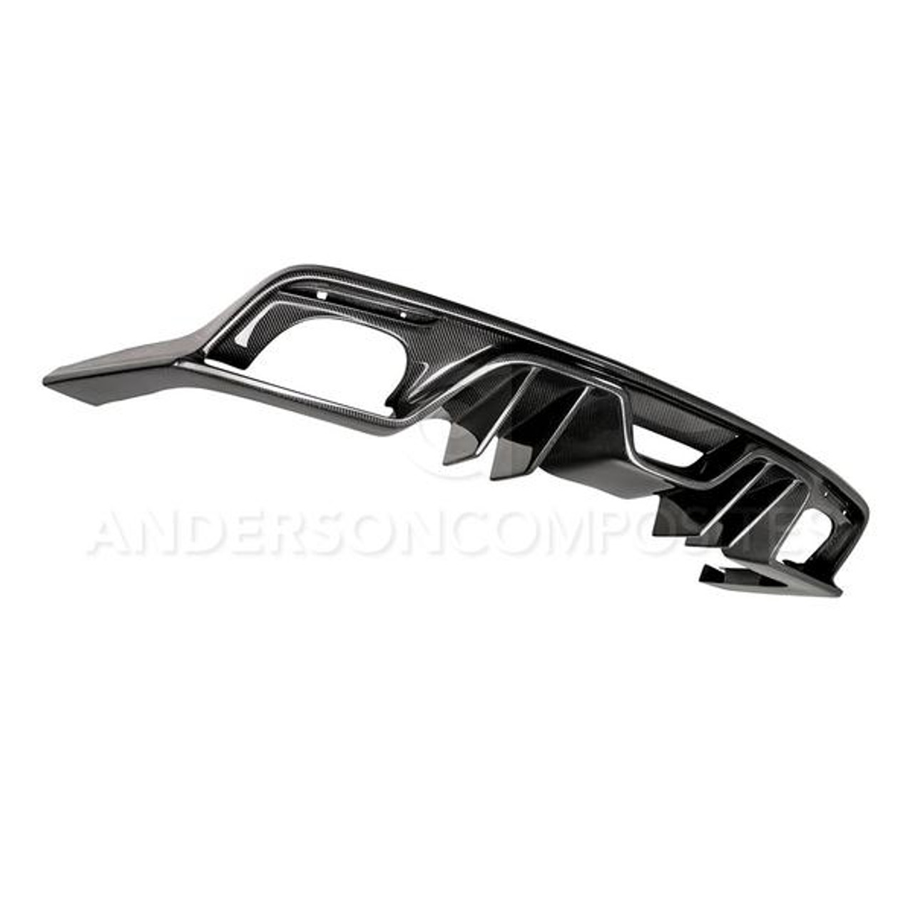 Anderson Composites 2015 - 2017 Mustang Carbon Fiber Rear Diffuser for Quad Tip Exhaust