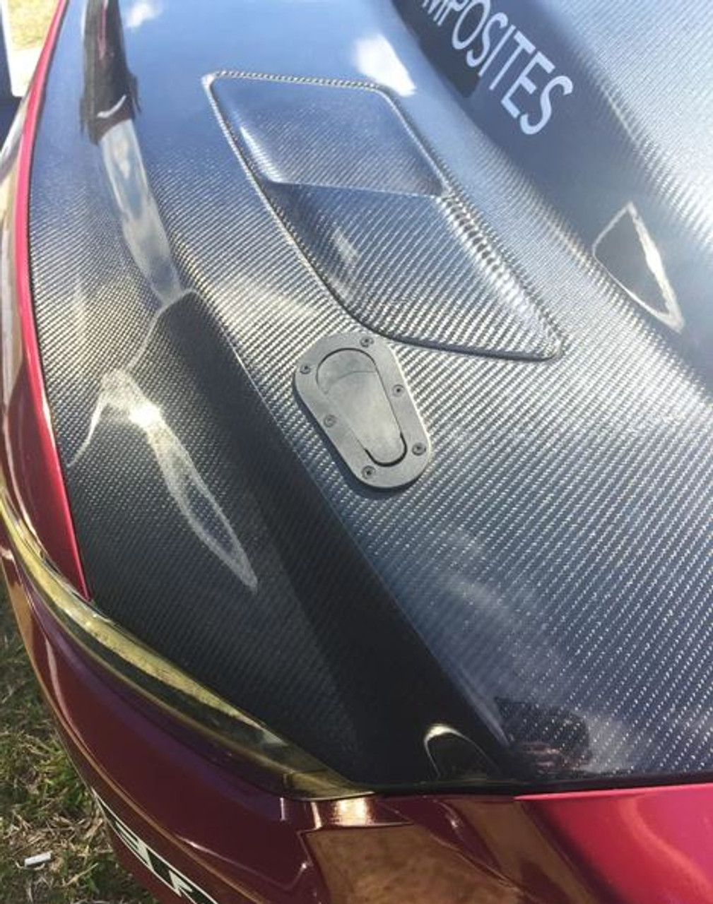 Anderson Composites 2015 - 2017 Mustang Double Sided Carbon Fiber Cowl Hood