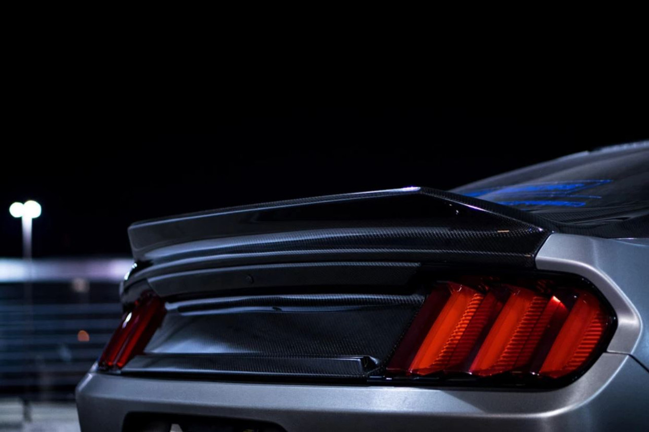 Anderson Composites 2015 - 2019 Mustang Double Sided Carbon Fiber Type-ST Decklid with Integrated Spoiler