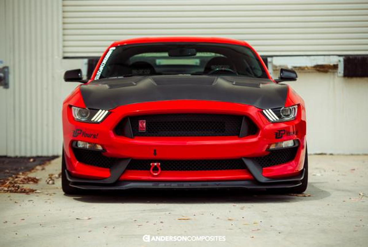 Anderson Composites 2015 - 2019 Mustang Shelby GT350 Dry Carbon Fiber Hood