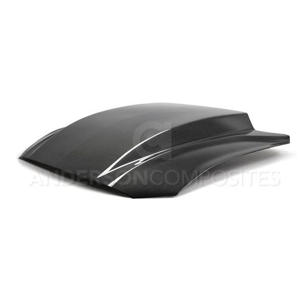 Anderson Composites 2018-2019 FORD MUSTANG DOUBLE SIDED TYPE-CJ 4" CARBON FIBER COWL HOOD